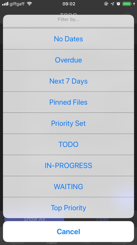 Custom filter